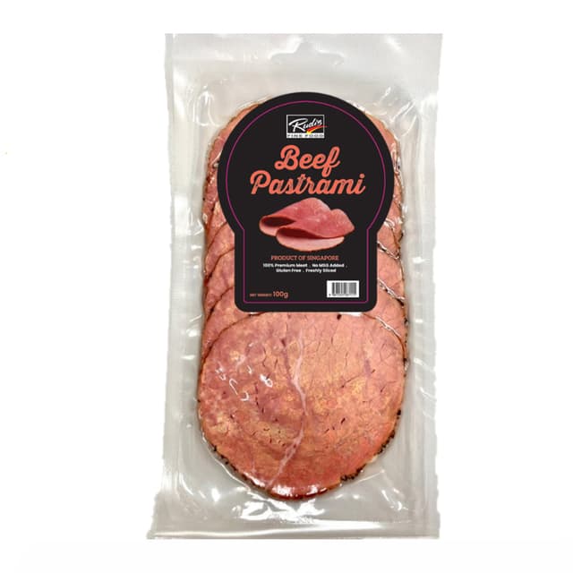 Rudis Beef Pastrami 100g