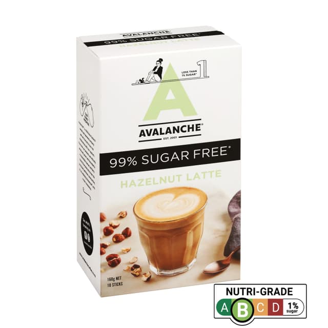 Avalanche 99% Sugar Free Hazelnut 10 x  160g