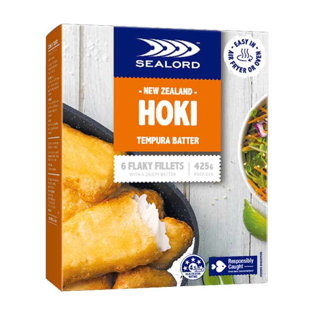 SEALORD TEMPURA FILLETS 425G