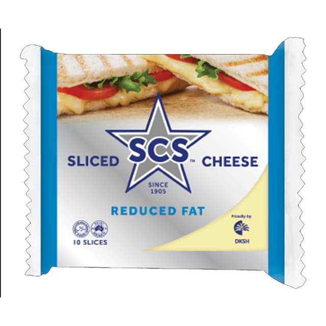 Scs Sliced Cheese Reduced Fat 200g