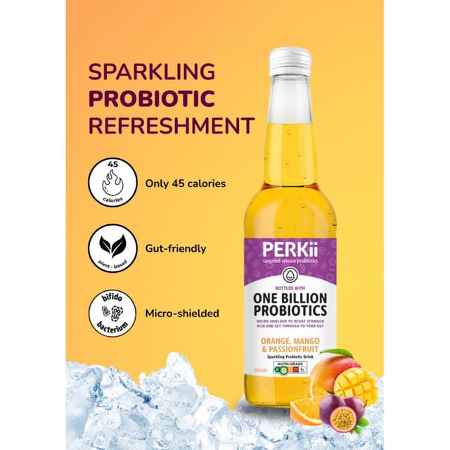 Perkii Probiotic Orange Mango 330ml