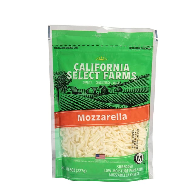 California Select Farms Shredded Mozzarella 227g