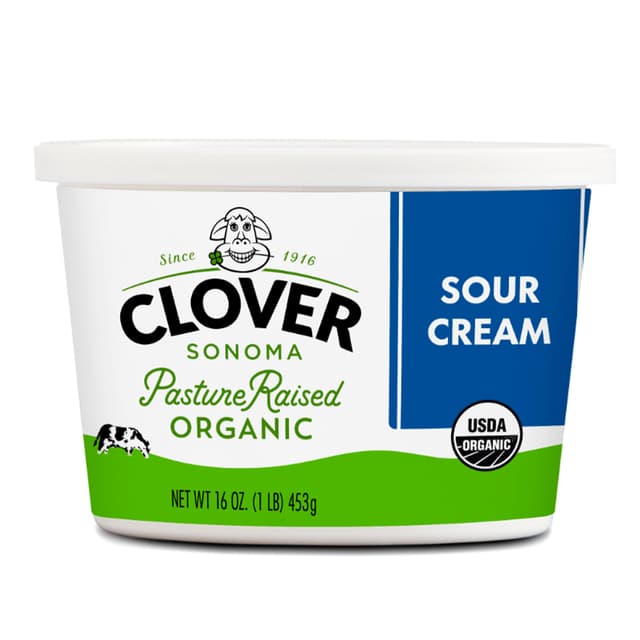 Clover Organic Sour Cream 453g