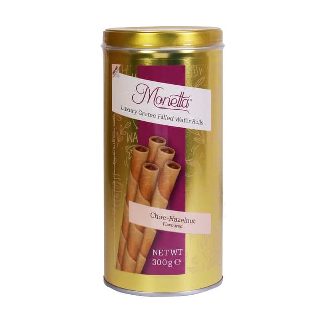 Monetta Wafer Roll Chocolate Hazelnut 300g