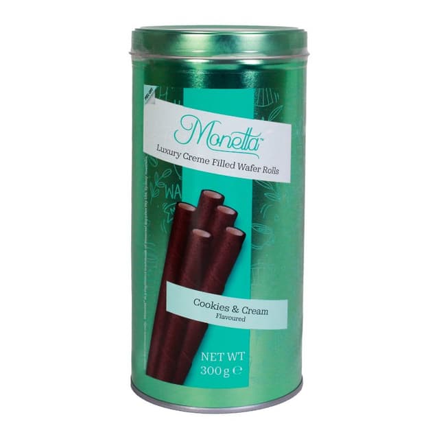 Monetta  Wafer Cookies & Cream 300g