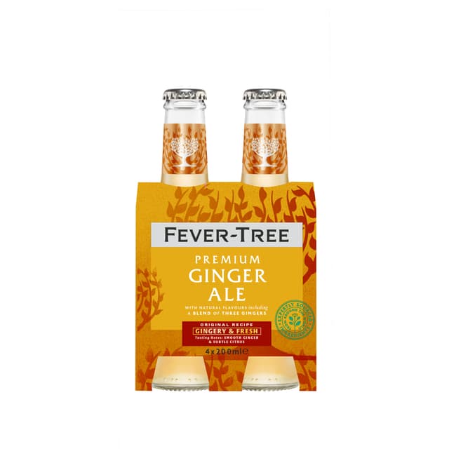 Fever Tree Ginger Ale 4 x 200ml