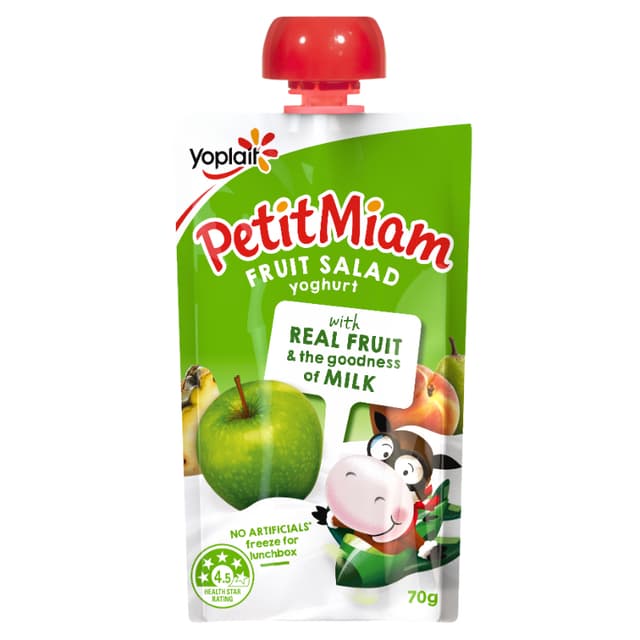 Yoplait Petit Miam Squeezie Yogurt - Fruit Salad 70g