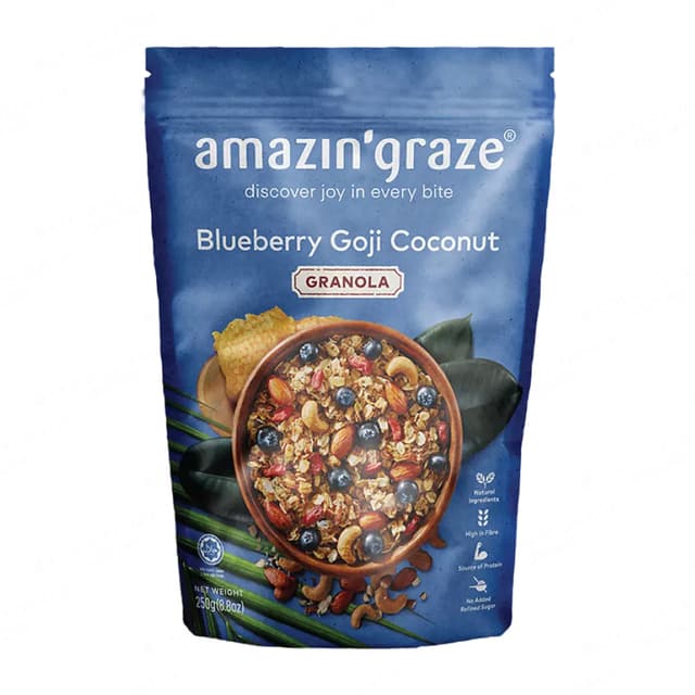 Amazin'graze Blueberry goji Coconut Granola 250g