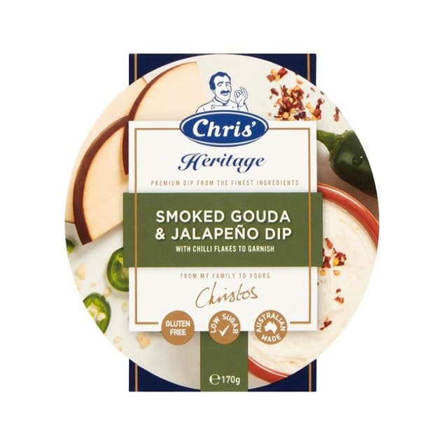 Chris Smk Gouda & Jalapeno Dip 170g