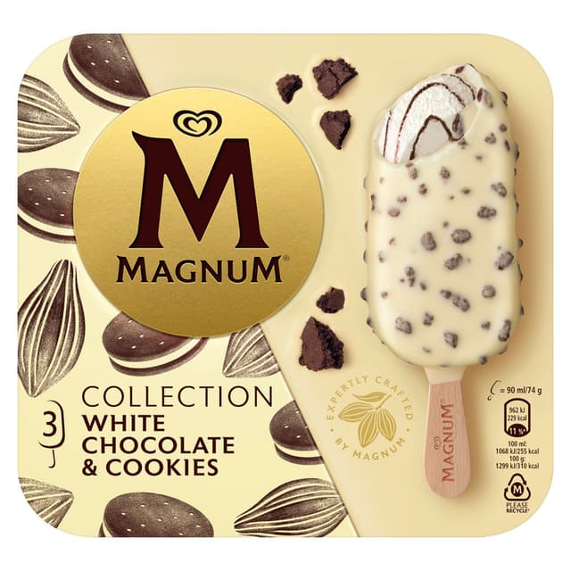 Magnum Chocolate Cookie Crumble 3 x 110ml