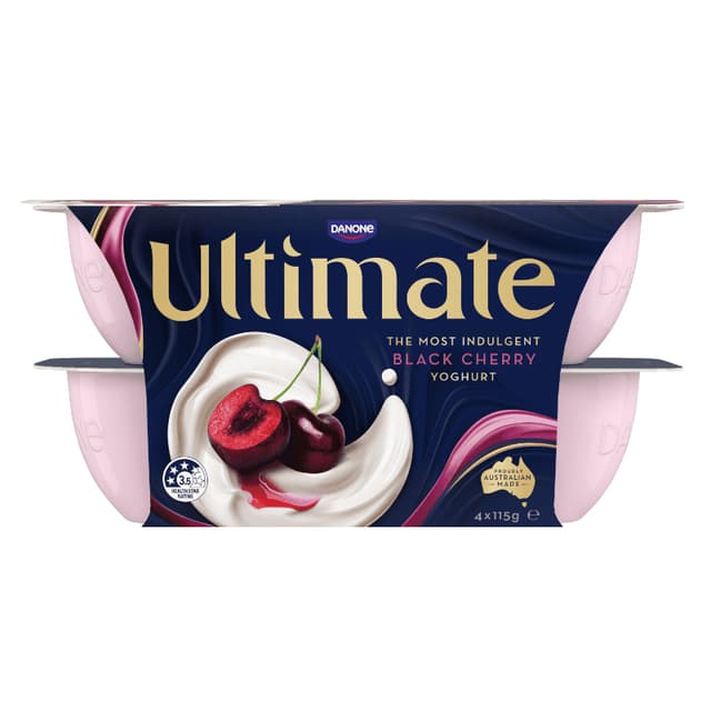 Danone Ultimate Yoghurt - Black Cherry 4sX115g