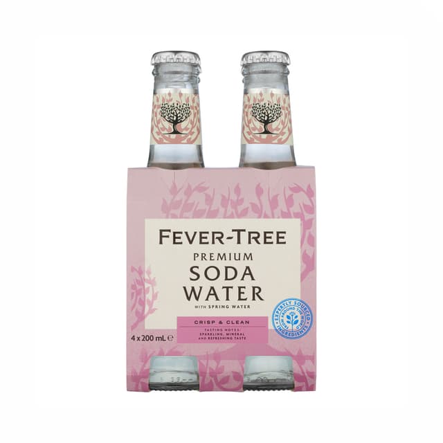 Fever Tree Soda Water 4x200ml
