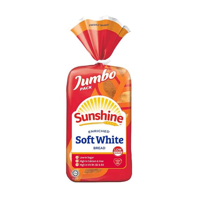 Sunshine Enriched Soft White Bread (Jumbo) 550g