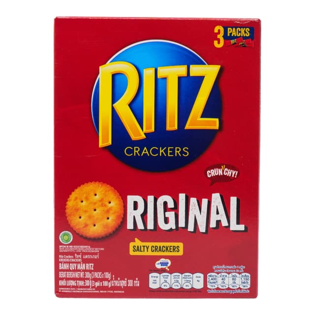 Ritz Crackers, 3 x 100g