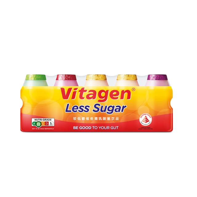 Vitagen Cultured Milk Less Sugar Assorted 5sX125ml