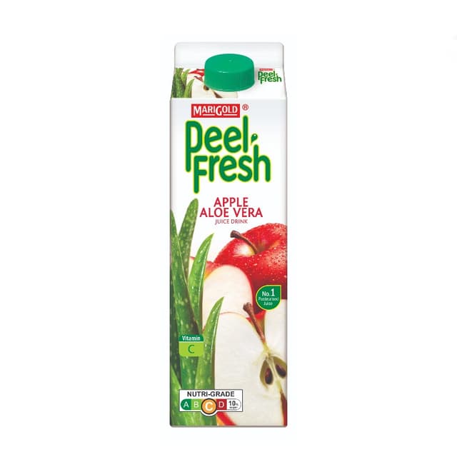 Marigold Peel Fresh Apple Aloe Vera Juice, 946ml