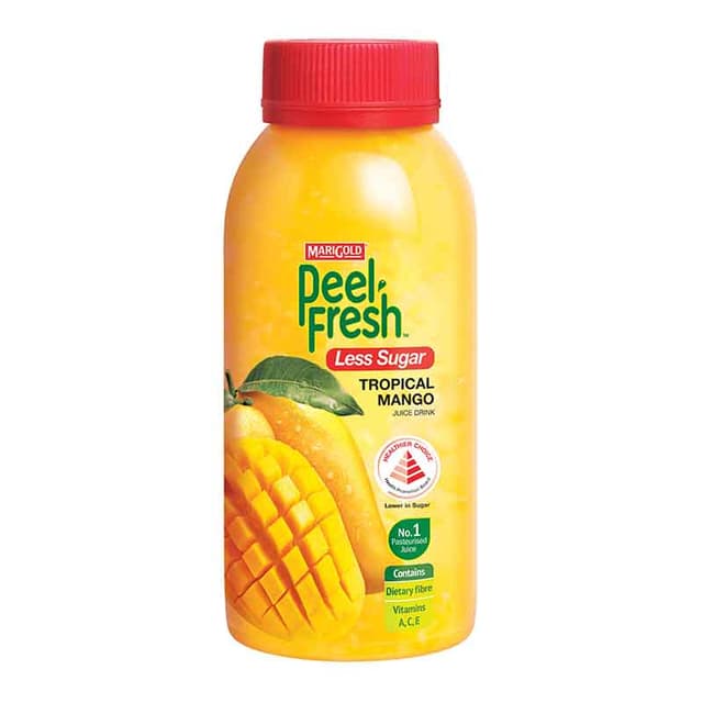 Marigold Peel Fresh Mango Juice Drink - Less Sugar, 250ml