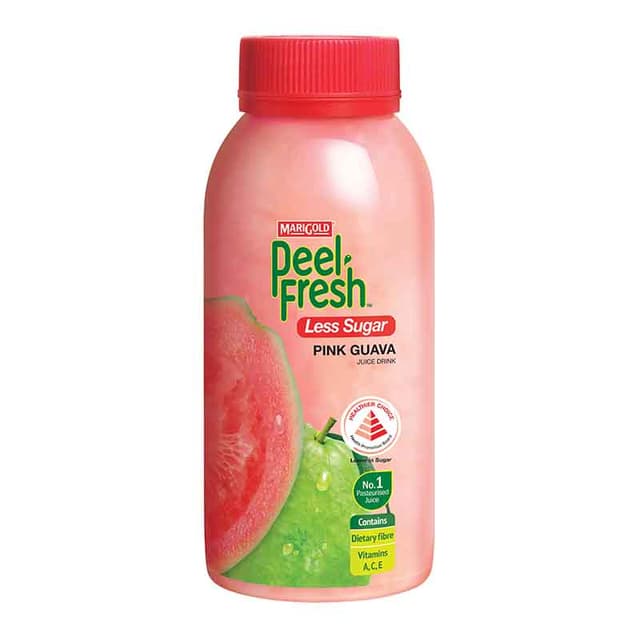 Marigold Peel Fresh Pink Guava Juice Drink - Less Sugar, 250ml