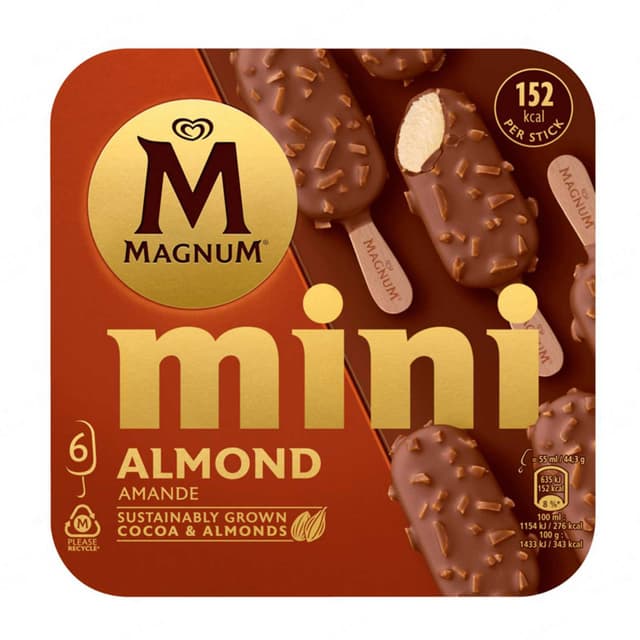 Magnum Almond Mini 6 x 55ml