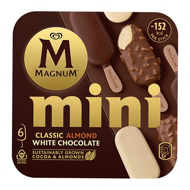 Magnum Mini Classic Almond With Chocolate 6 x 55ml