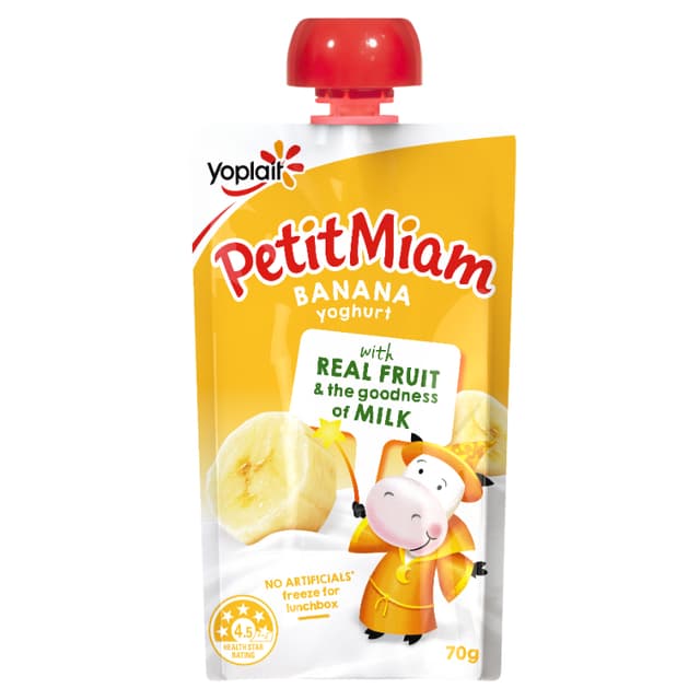 Yoplait Petit Miam Squeezie Yogurt - Banana 70g