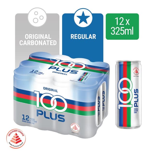 100Plus Isotonic Drink Original 12s X 325ml