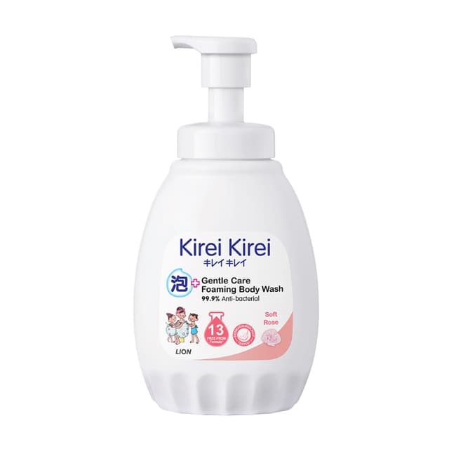 Kirei Gentle Care Foaming Body Wash Rose 900ml