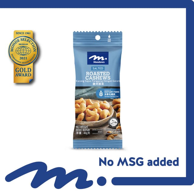 Meadows Roasted Cashews 40g