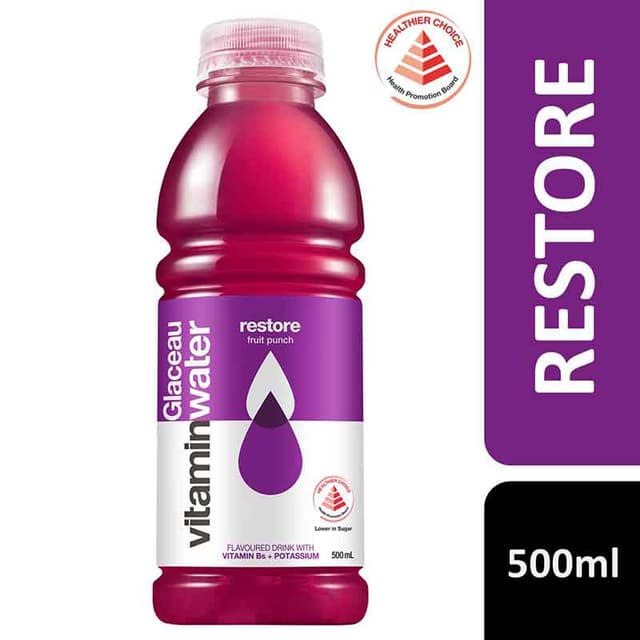Glaceau Vitamin Water Restore Fruit Punch, 500ml