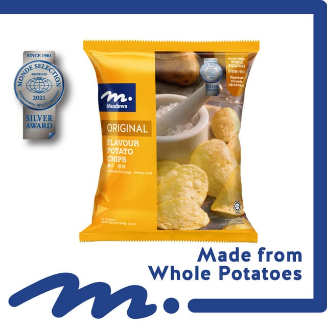 Meadows Potato Chips Original 60g