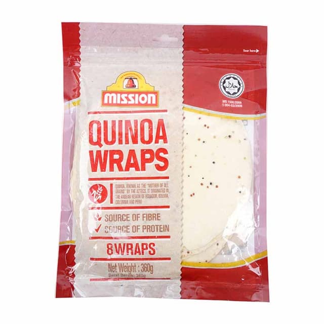 Mission Quinoa Wraps, 0.36Kg