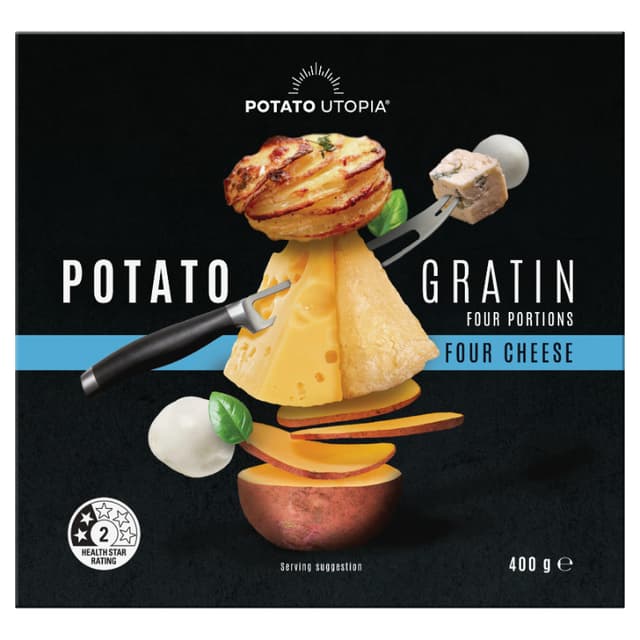 Potato Utopia Four Cheese Potato Gratin 400g