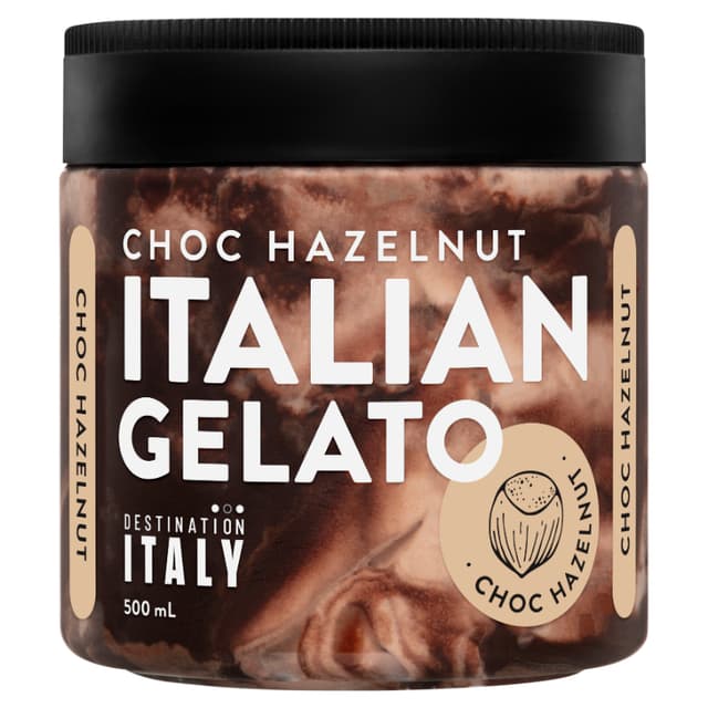 Destination Italy Chocolate Hazelnut Gelato 500ml
