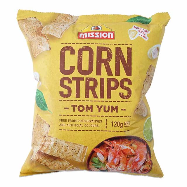 Mission Strips Chips Tom Yum 120g