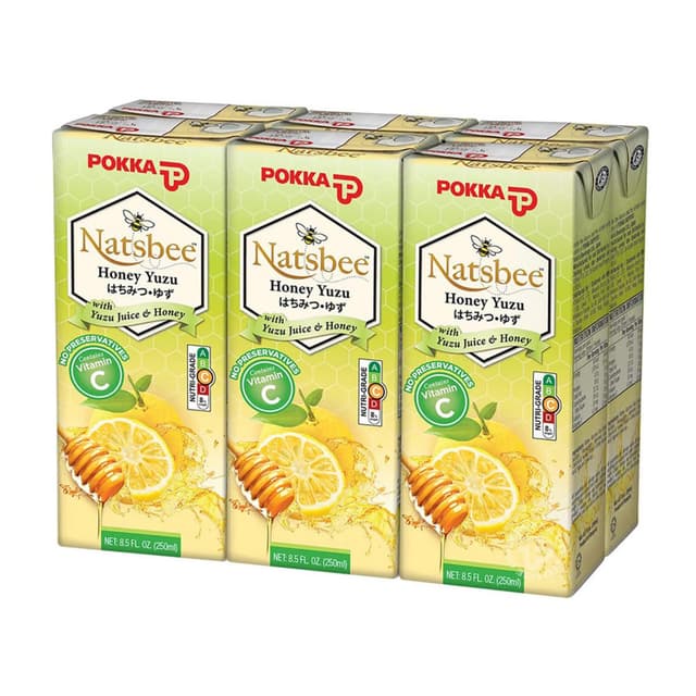 Pokka Natsbee Honey Yuzu 6x250ml