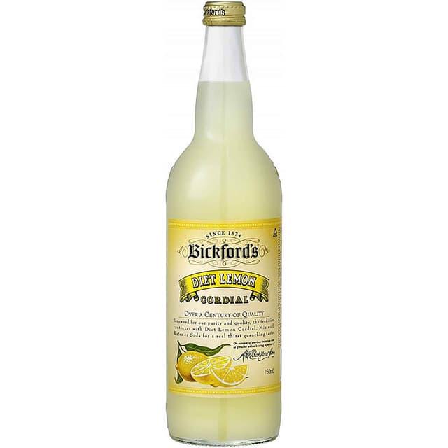 Bickfords Diet Lemon Cordial, 750ml