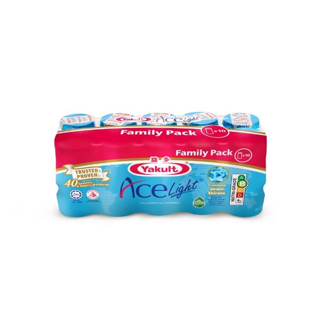 Yakult Ace Light Family Pack 10x80ml