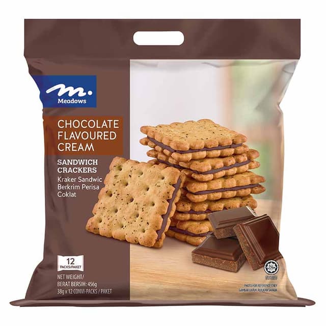 Meadows Chocolate Cream Sandwich Cracker 456g