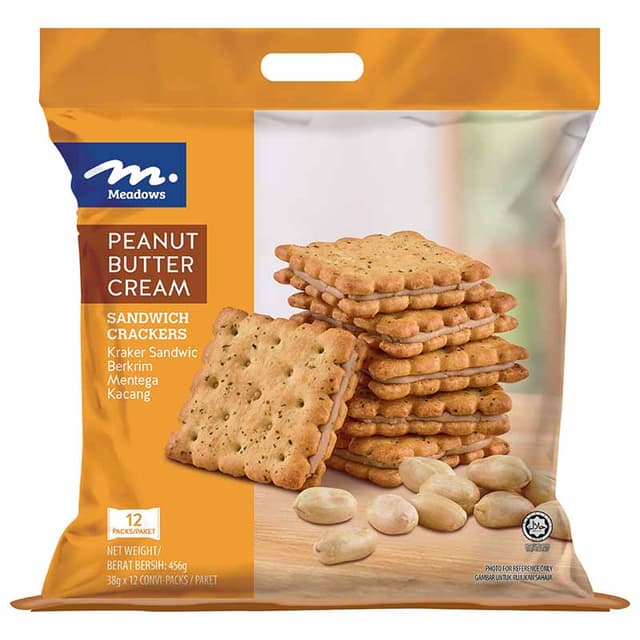 Meadows Peanut Butter Cream Sandwich Cracker 456g