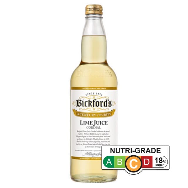 Bickfords Lime Juice Cordial, 750ml