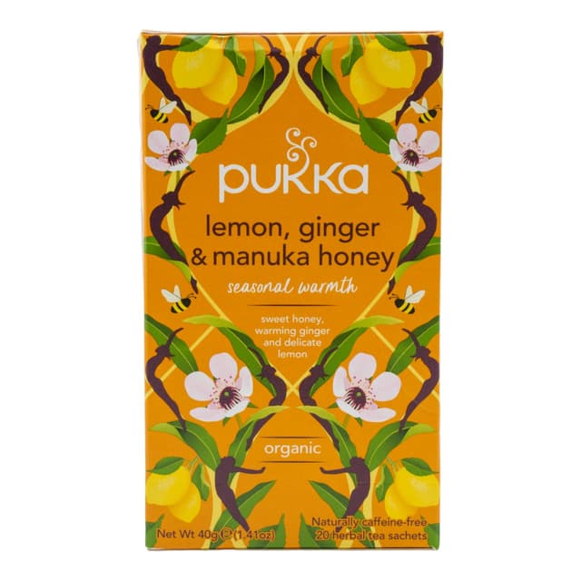 Pukka Lemon Ginger & Manuka Honey 20s X 2g