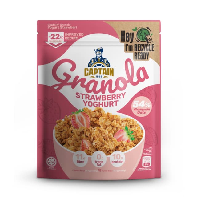 Captain Oats Strawberry Yogurt Granola 200g