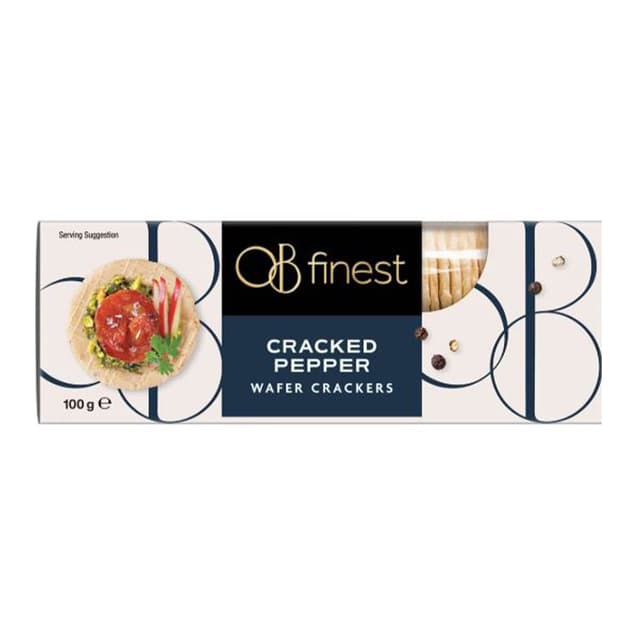 Ob Finest Wafer Cracked Pepper, 100g