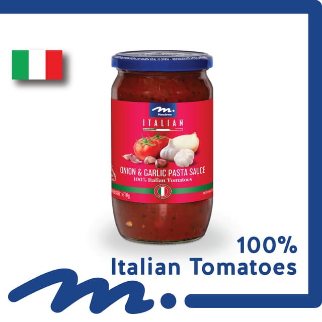 Meadows Onion & Garlic Pasta Sauce 680g