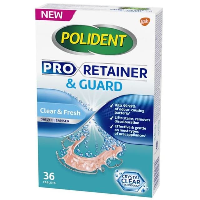 Polident Pro Retainer & Guard Cleanser 36S