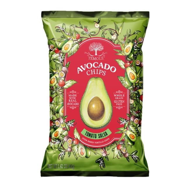 Temole Avocado Chips Tomato Salsa, 40g