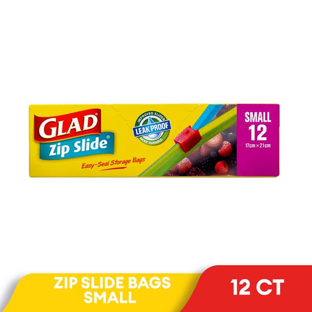 Glad Zip Slide Small 12s