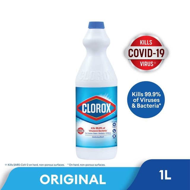 Clorox Bleach- Original 1L