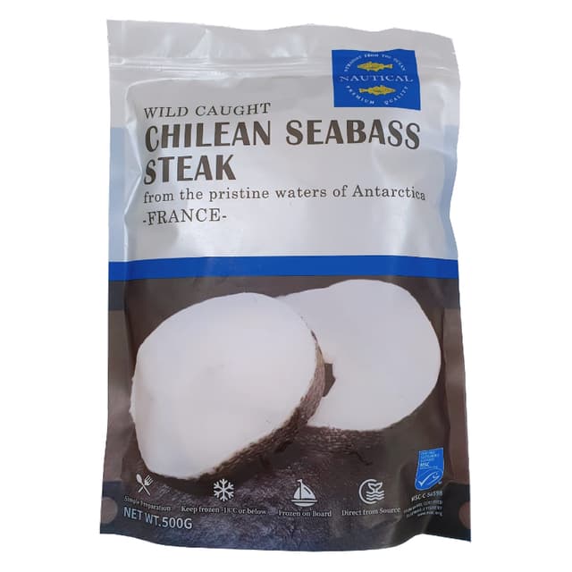 Nautical Chilean Seabass Cod Steak France 500g