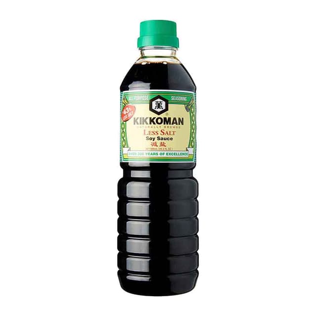 Kikkoman Soy Sauce Less Salt 600ml